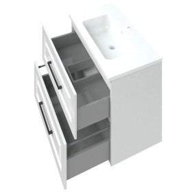 Фото 1 Тумба підвісна MIRATER Денвер 80 під умивальник Глория 80, біла